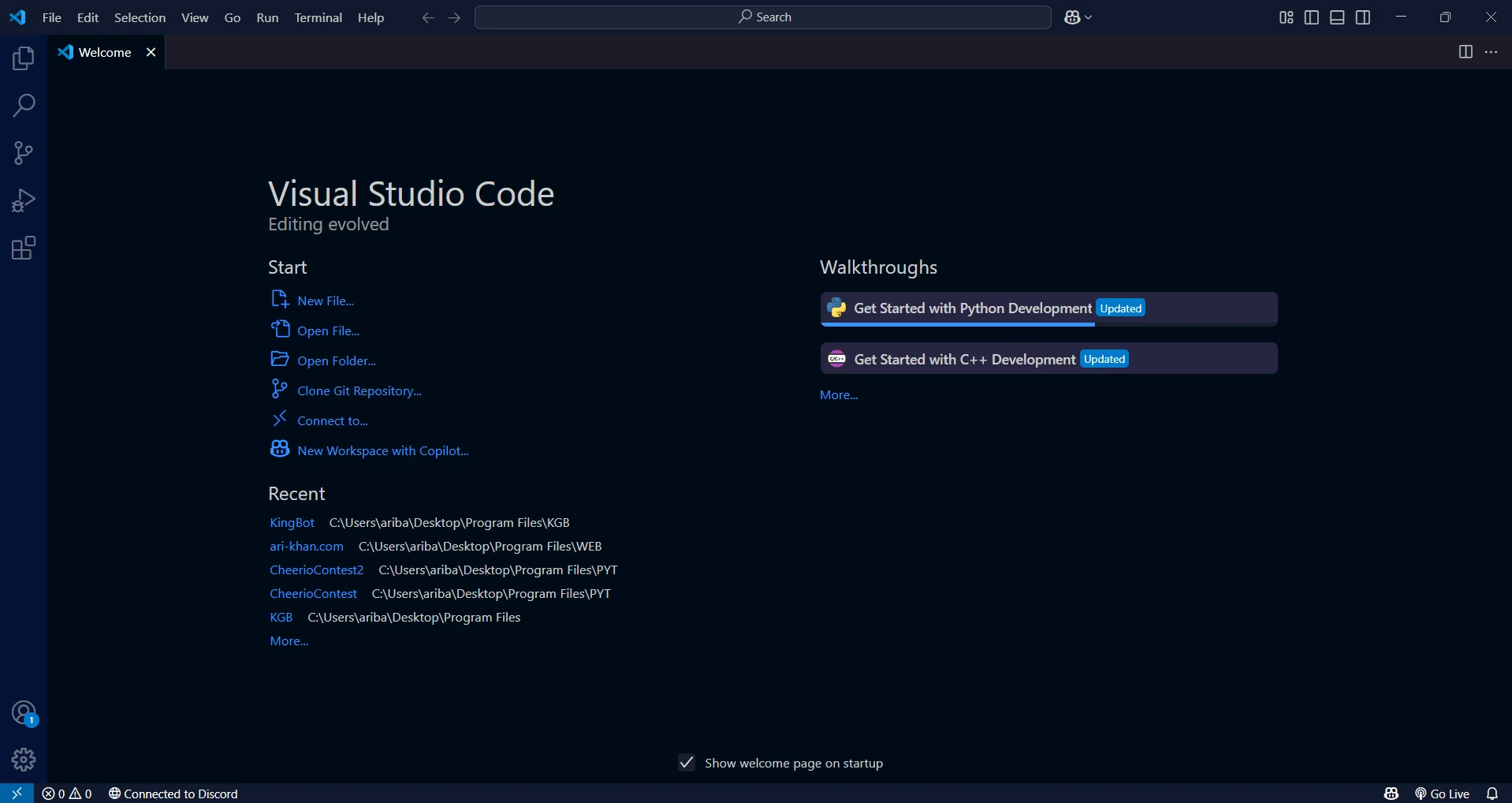 Image of Visual Studio Code.